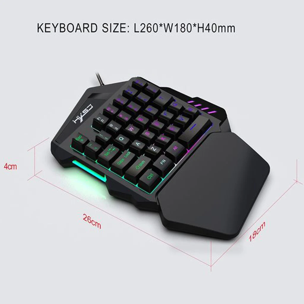 35 Keys One Hand Keyboard Ergonomic Gaming Single Hand Keyboard PC Gamer Dedicated Game Mechanical Feel Game Keyboard