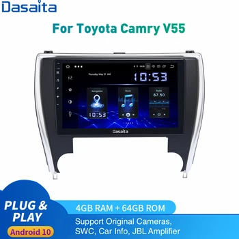 

Android 10.0 Auto Radio 1 Din For Toyota Camry US Version Multimedia 2015 - 2018 2Din DSP 2.5D HD IPS 1280*720 Carplay 4Gb+64Gb