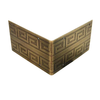 

Tiazza Pure Brass Antique Corner Protectors Classical Decorative Box Wooden Furniture Tables and Chairs Cabinet Corner Guard
