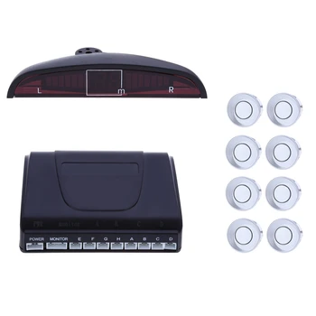 

8 Sensors Car detector Car LED Parking Sensor Kit Display 22mm 12V for All cars Reverse Assistance Backup Radar Monitor System
