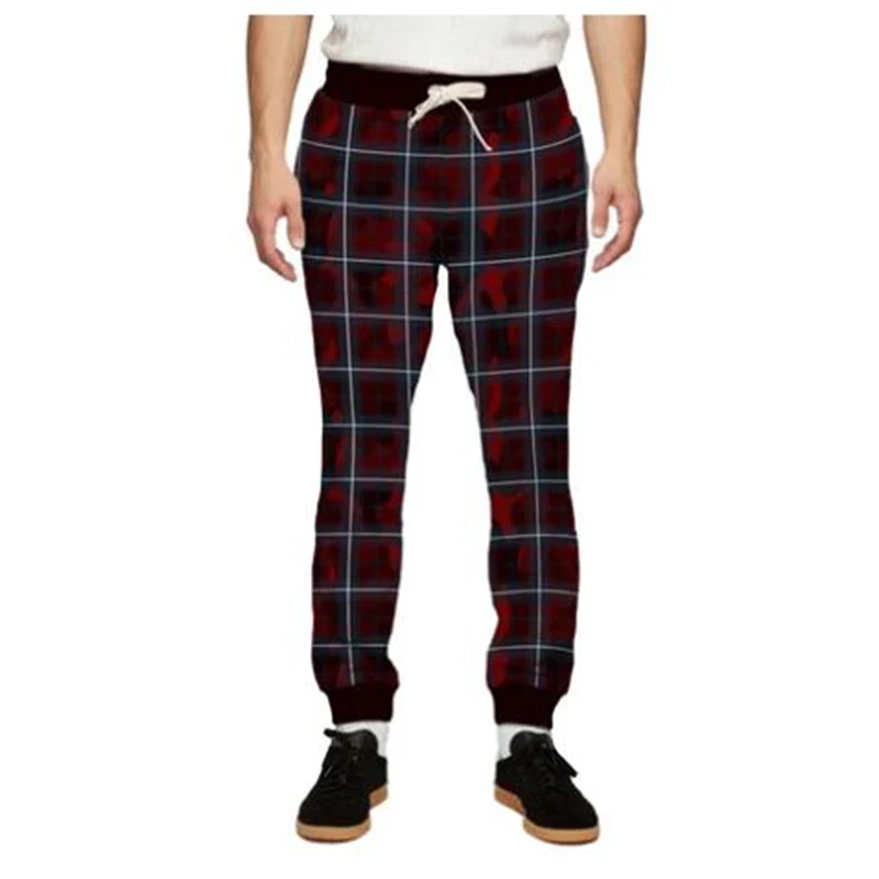 

MODAVELOCE print Camoplaid Sweatpants Plaid Pants For Men Trousers Men Joggers New Men Joggers Male Casual Sweatpants