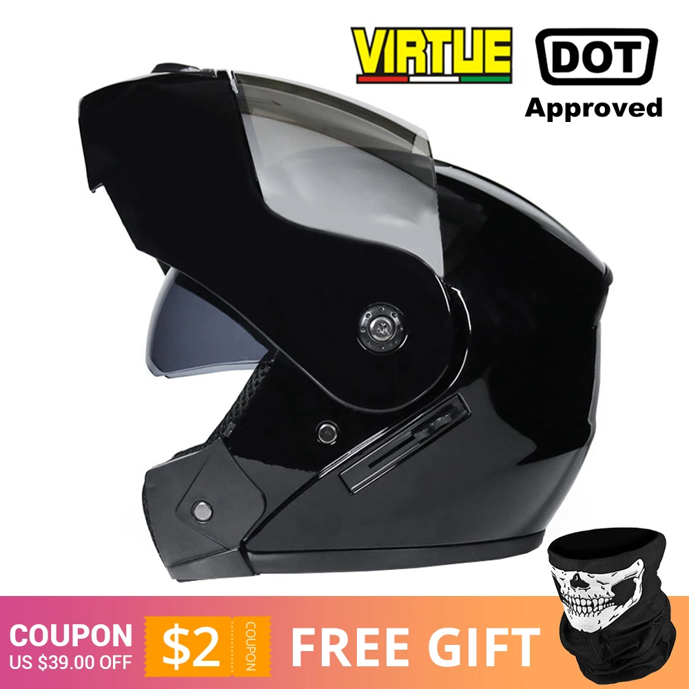 Bright BK Silver Новинка, откидной мотоциклетный шлем, мотоциклетный, модульный, с двумя линзами, для мотокросса, мотоциклетный шлем, крушение, полное лицо, шлемы, Casco Moto Casque - Цвет: Bright BK Silver