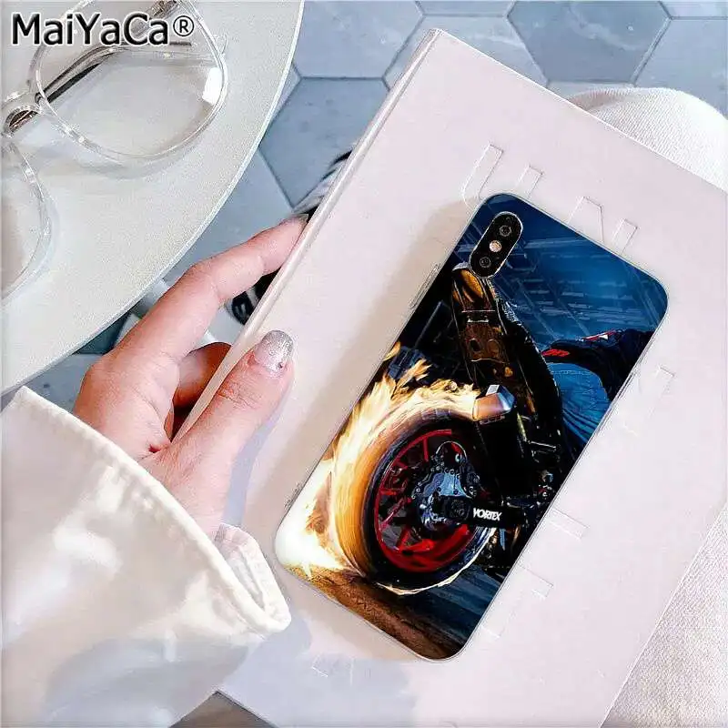 A6 MaiYaCa красивый мотоциклетный Прозрачный чехол для телефона, чехол для Apple iphone 11 pro 8 7 66S Plus X XS MAX 5S SE XR - Цвет: A6