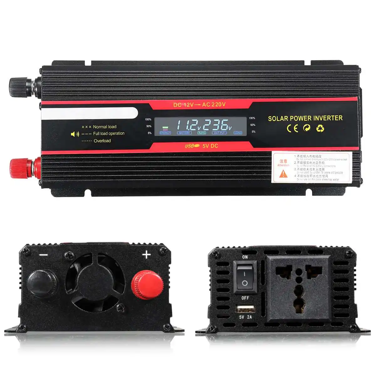 Car Inverter 12V 220V 6000W Peak solar Power