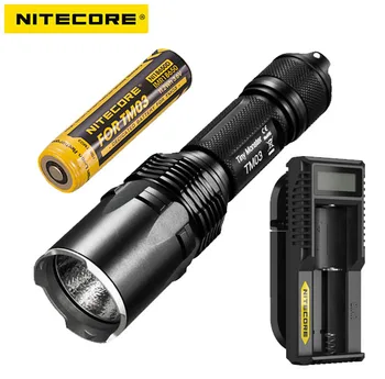 

NITECORE Tiny Monster TM03 4xCREE XHP70 LED Tactical Flashlight 2800 18650 Battery+ nitecore UM10 charger