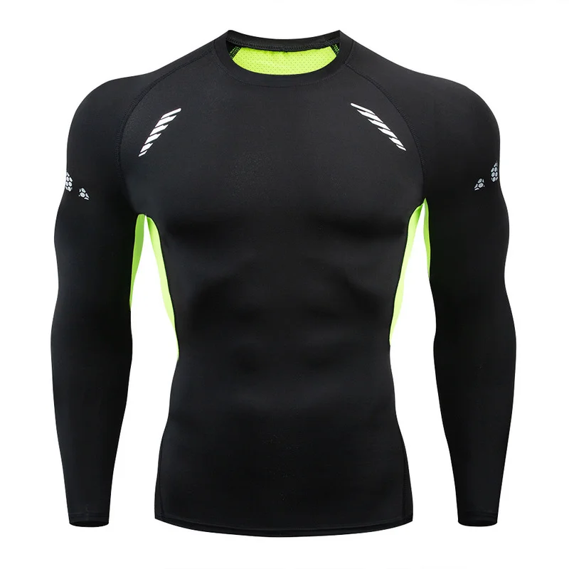 Men’s T-shirt Men Running Sport T Shirt Men Compression Fitness Tops Tee Quick DryTight Training Gym Sport Running Shirts Jersey BEST SELLERS
