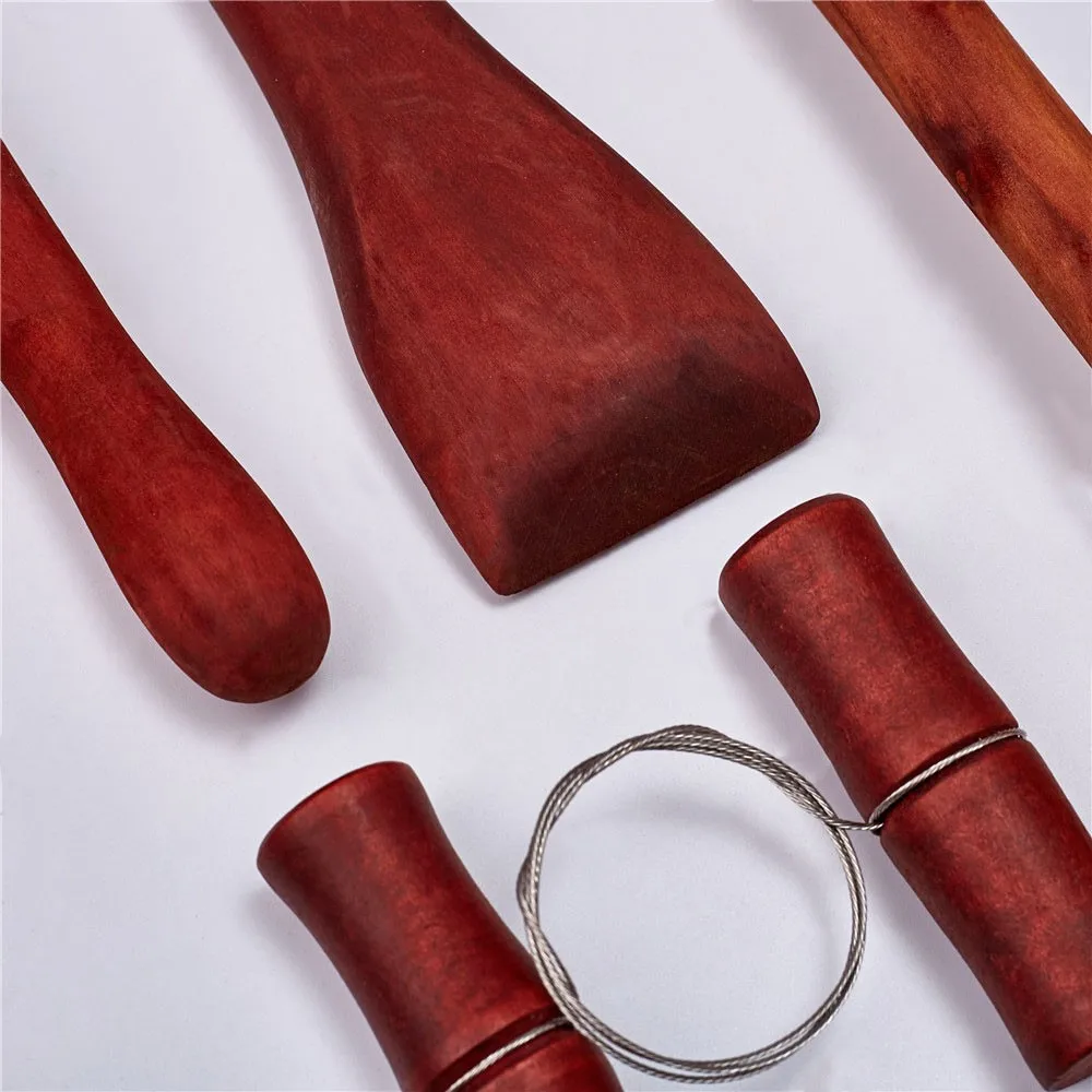 5 PC/Set Pot Arts Crafts Clay Sculpting Tools Pottery Carving Tool Set Pottery& Ceramics Wooden Handle Modeling Clay Tools