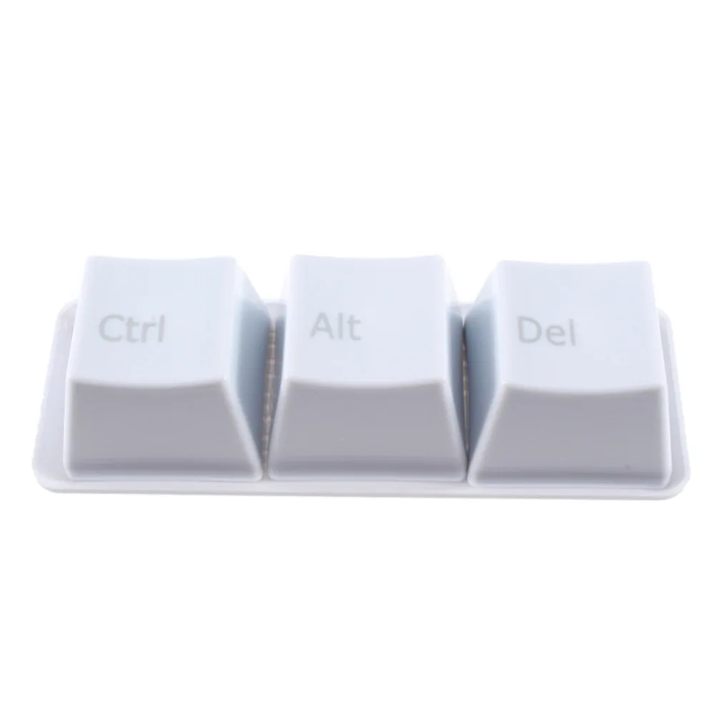 3 Stks/комплект модный Ctrl Alt Del Keyboard Key кофейная чайная чашка клавиатура дизайн чайный поднос для посуды набор Ctrl Alt Del Delet ключ еда чашка