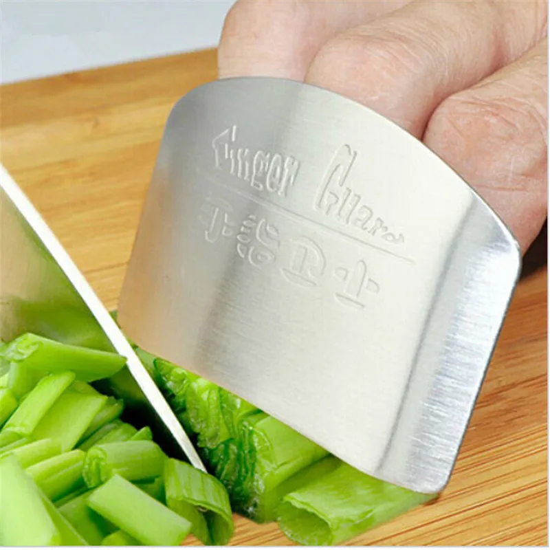 

Finger Protector Stainless Steel Cutting 1 pc Vegetable Finger Hand Protector Guard Personalized Design Chop Safe Slice Knife