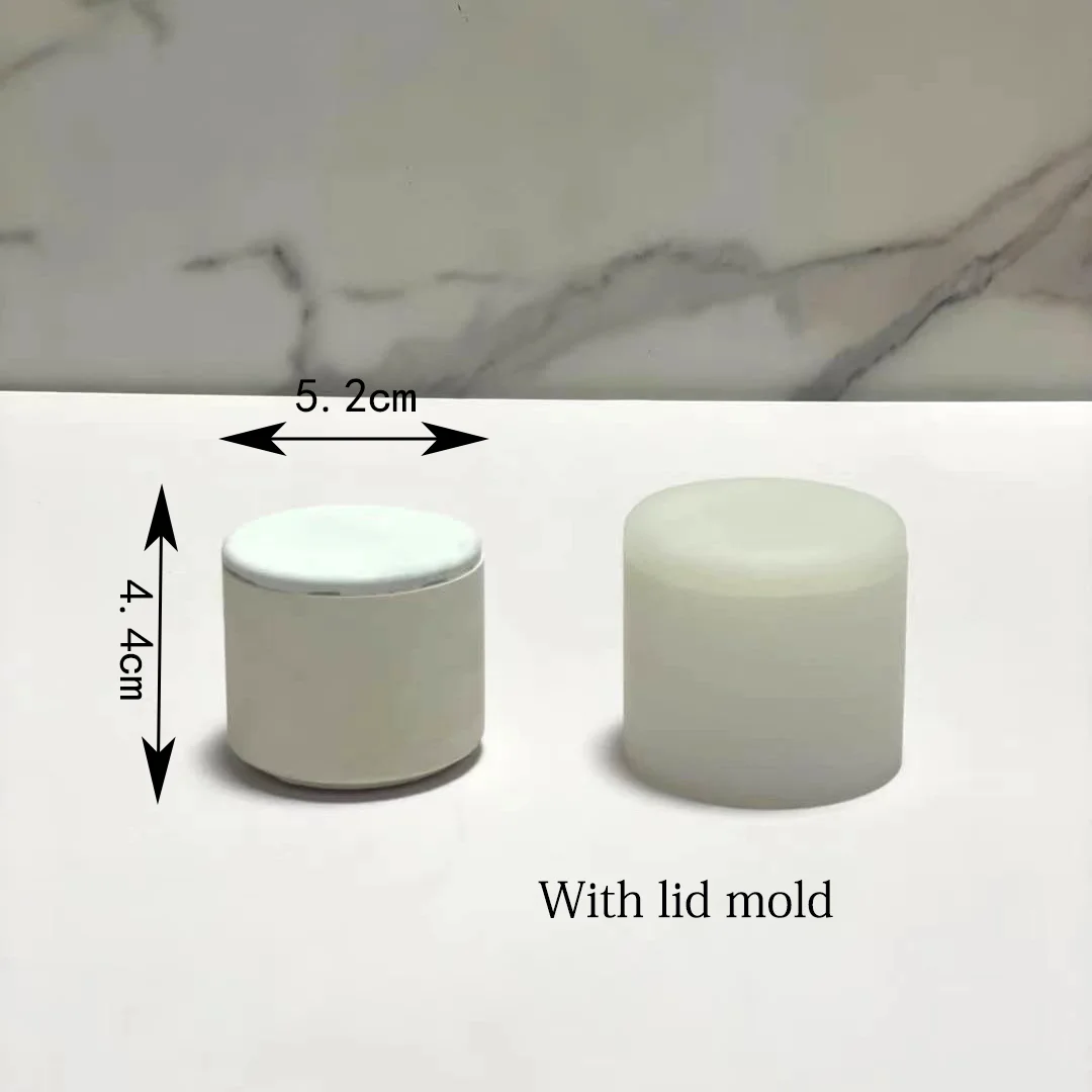 Mini Round Box Silicone Mold Plaster Candle Jar Cement Tealight Hoder Resin Ring Box for Concrete Candle Holder silicone mold