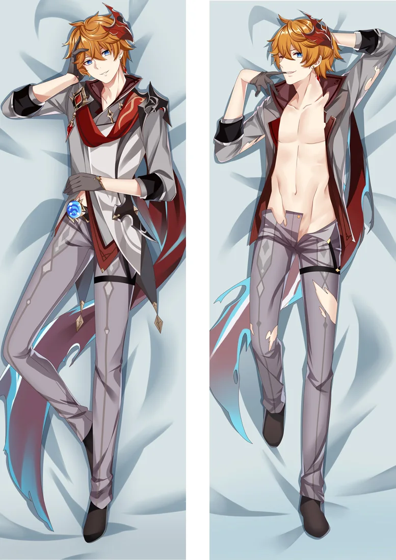 Neue Design Anime Genshin Auswirkungen Kaeya Dakimakura Abdeckung Kostüm  Kissenbezug 2-Seite Gedruckt Peachskin Kissen - AliExpress