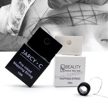 

10m Pre-Inked Microblading MAPPING STRING Eyebrow Marker thread Tattoo Brows Point Pre Inked tattoo PMU string for mapping tool