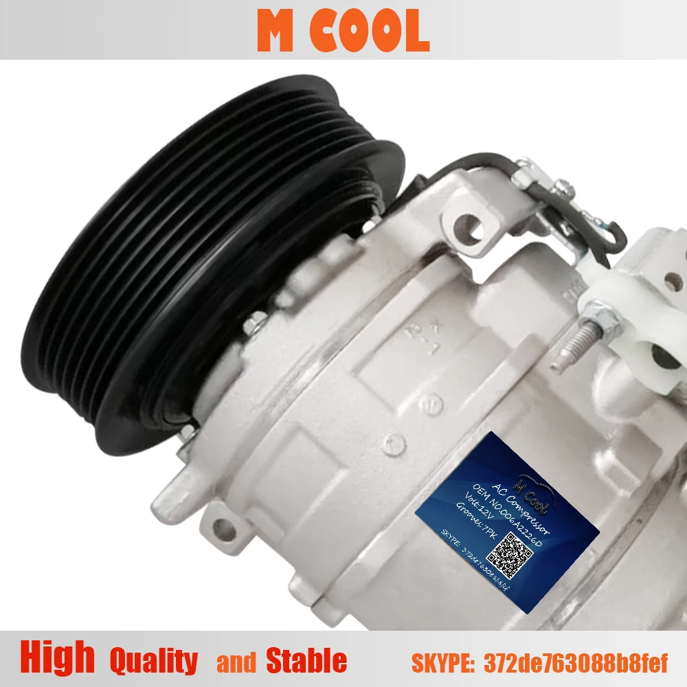 Для honda accord компрессор кондиционера Accord 2.4L ac компрессор 006A2226D 388105A2A01 4472802110 MC247300-9100