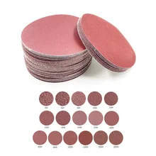 

10PCS 5 Inch 125MM Aluminum Oxide Dry Sandpaper Sanding Discs Hook Loop 60 to 2000 Grits For Stone, Furniture Wood Polishing