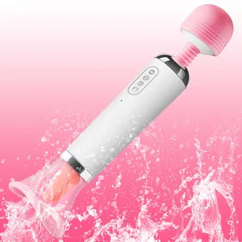 IKOKY Magic Wand Nipple Clitoris Tongue Licking Vibrator 3 in 1 Powerful G-Spot Stimulator Sex Toys for Women 2