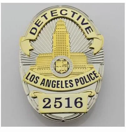 Movie Badge L A P D Police DETECTIVE # 2516 Polizei Abzeichen Marke  California 