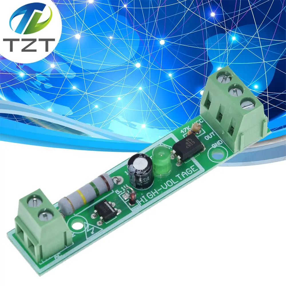 1 Bit AC 220V Optocoupler изоляционный модуль обнаружения напряжения Адаптивная плата 3 5V