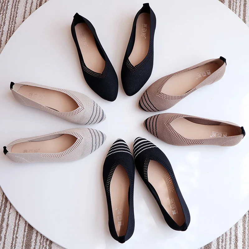 

2019 New Spring Women Flats Shoes Leopard Print Women Shoes Casual Soft Shoes Ballerina Women Shallow Mouth Shoes