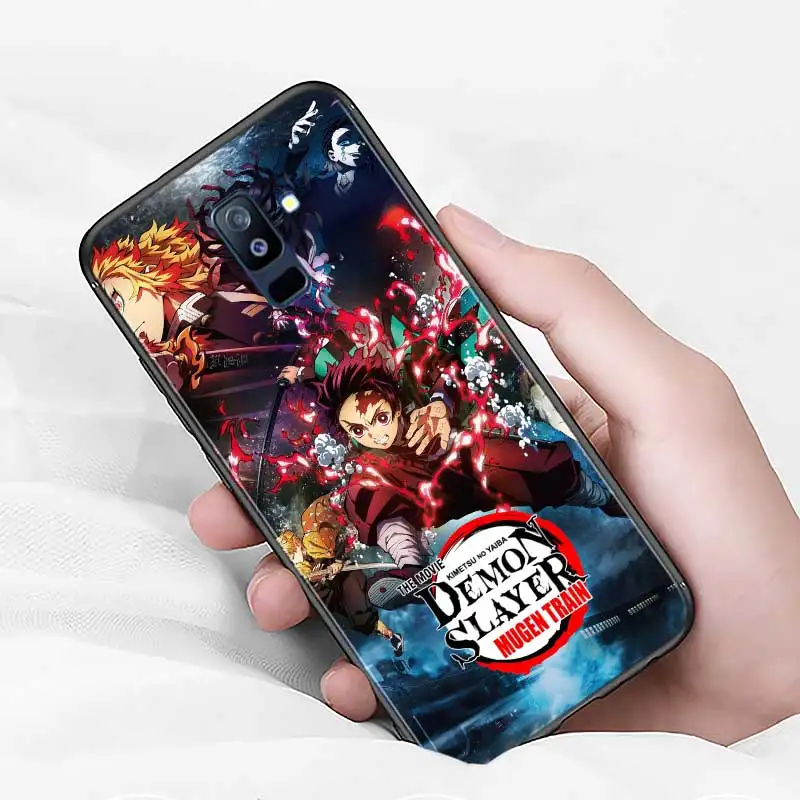 thumbnail image 1 of Funda de teléfono suave de Anime Demon Slayer para Samsung Galaxy A8, A9, A7, A750, A6, A5, A3, A6S, A8S, Star Plus, 2016, 2017, 2018, 1 of 5