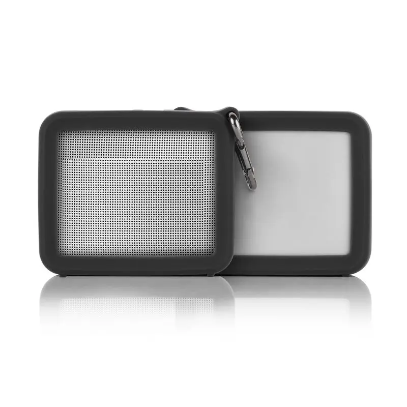 Anti-fall Soft Silicone Protective Skin Case Cover with Carabiner for GO 2 Wireless Bluetooth Speaker Accessories A69B