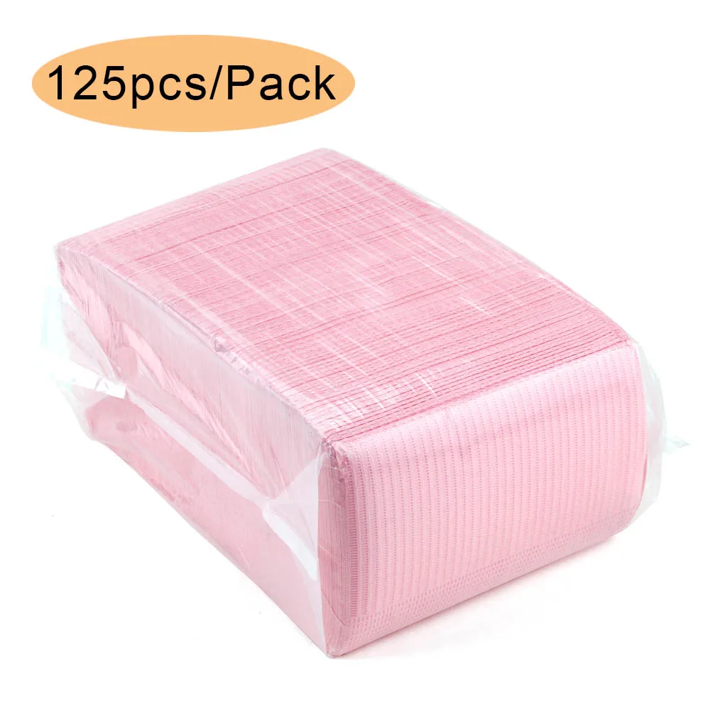 125pcs Pink 5/125 шт Nail Art Настольный коврик одноразовые чистой колодки Красота для ухода за ногтями лак Водонепроницаемая скатерть Маникюрный Инструмент что-нибудь вкусненькое Бумага - Цвет: 125pcs Pink