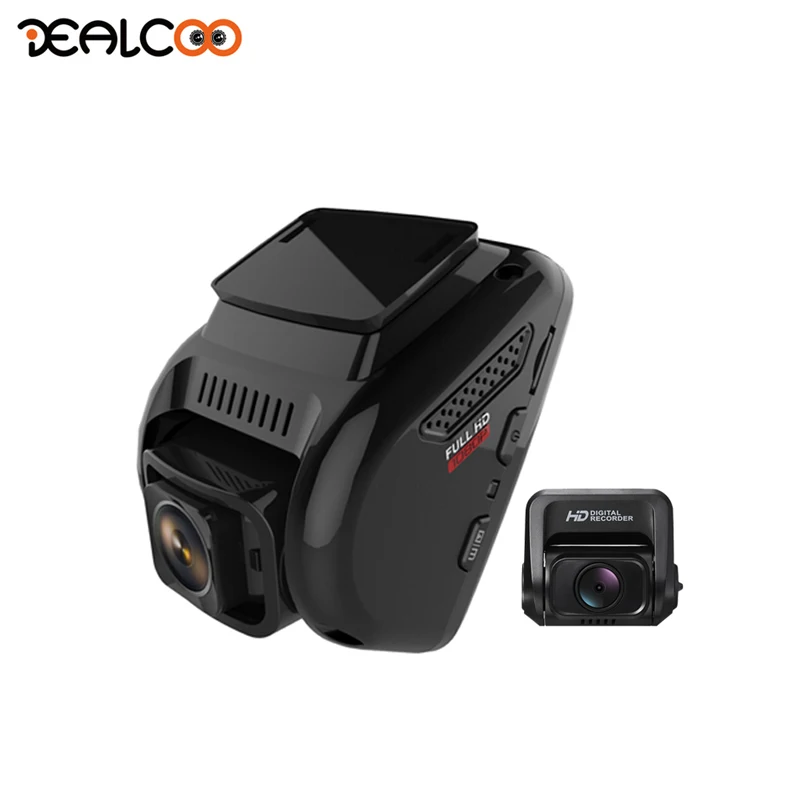 

Dealcoo Car DVR Camera Dual Lens Dash Cam 4K GPS Registrar Car Dash Camera with Rear View Camera GPS Car Camera Recorder WIFI