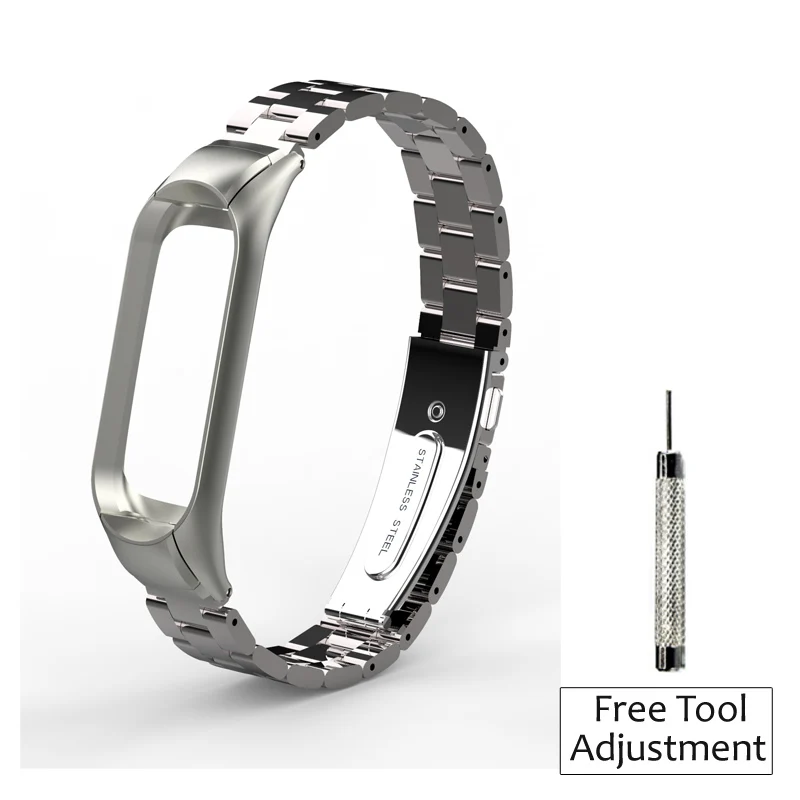 style 2 silver Браслет Amazfeel для mi band 4 металлический ремешок mi band 4 ремешок на запястье из нержавеющей стали ремешок для mi band 3 mi band 3 ремень - Цвет: style 2 silver