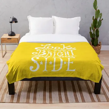 

Look On The Bright Side Blanket Wool Flannel Plush Blanket Bedspread For office Sherpa Blanket Couch Quilt Cover Travel