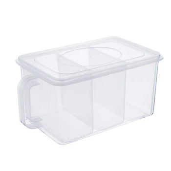

Kitchen Compartment Transparent Storage Box Multigrain Storage Box Sealed Household Storage Box Food Container