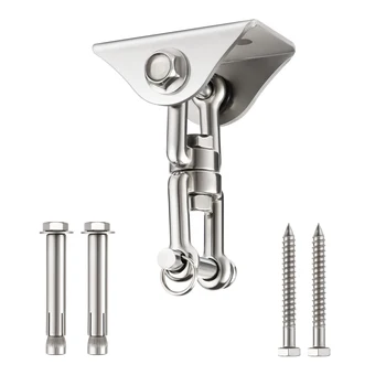 

360 Rotating Yoga Hammock Chair Sandbag Swing Hook Hanger Stainless Steel Heavy Duty Concrete Wooden Swing Hangers Sets