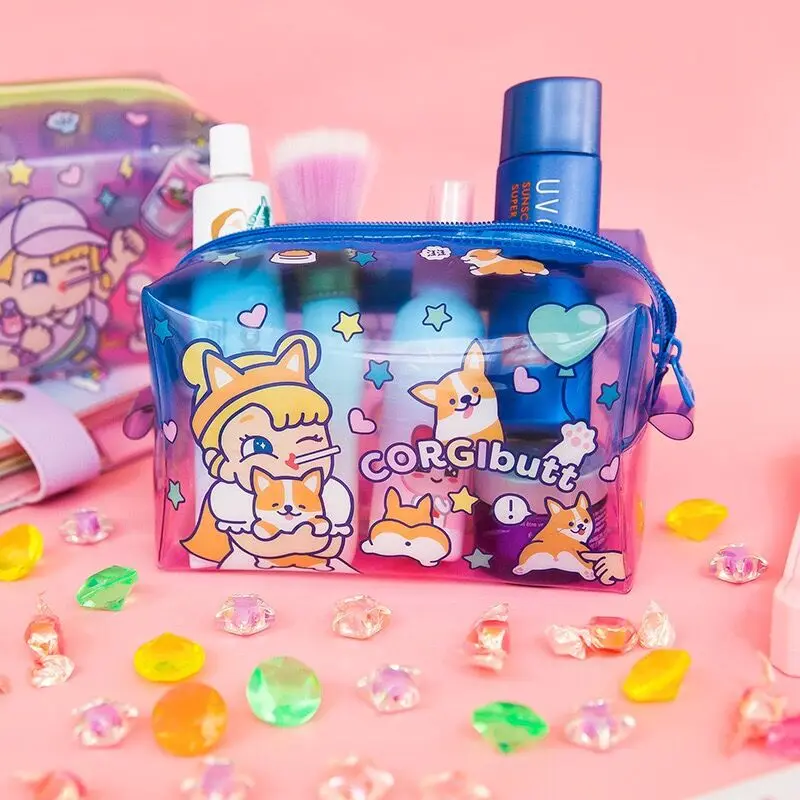 Bentoy Milkjoy косметичка ПВХ мультфильм водостойкий макияж чехол желе милые девушки путешествия Лето пляжная сумка большой емкости для девочек