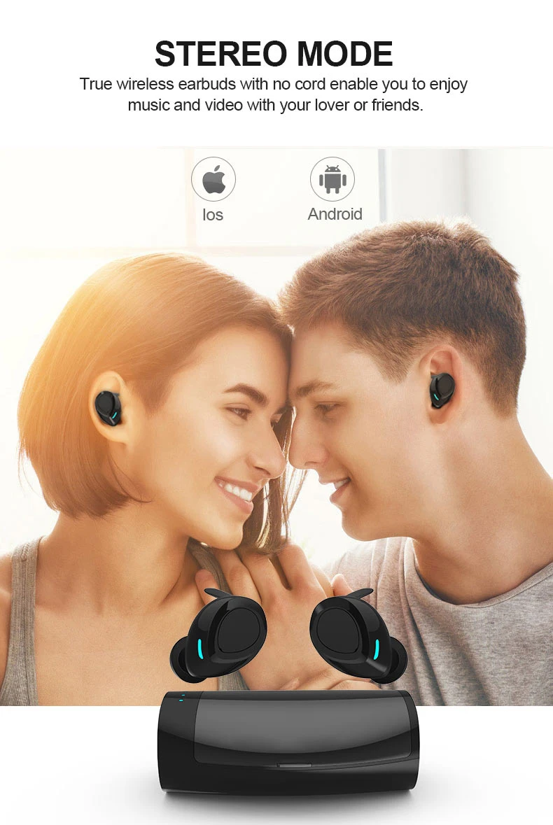 TWSearphone ES60 True беспроводные Двойные стерео наушники Bluetooth 5,0 наушники спортивные наушники для Xiaomi huawei Iphone Samaung