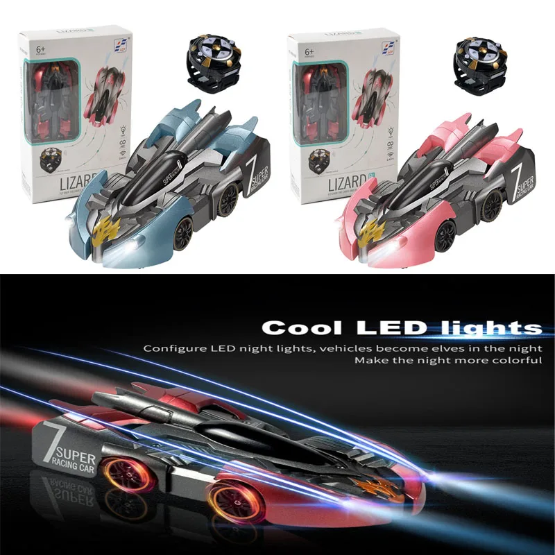 

Anti Gravity Ceiling Climbing Car Electric 360 Rotating Stunt RC Car Antigravity Machine Auto Toy Cars with Remote Control Watch