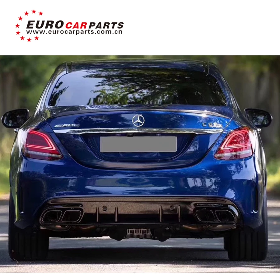 2019 C Класс W205 диффузор для спортивной линии и наконечники глушителя w205 C43