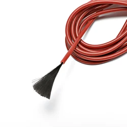 12K 33ohm/m Infrared Carbon Fiber Heating Wire Silicone Rubber Warm Floor Heating Cable with Thermostat