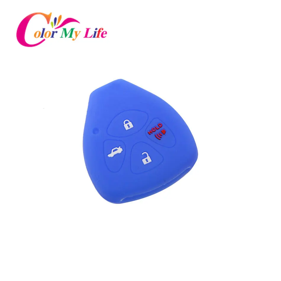 Цветной силиконовый чехол для автомобильного ключа My Life Toyota Corolla Hilux Vitz Rav4 Aqua Camry