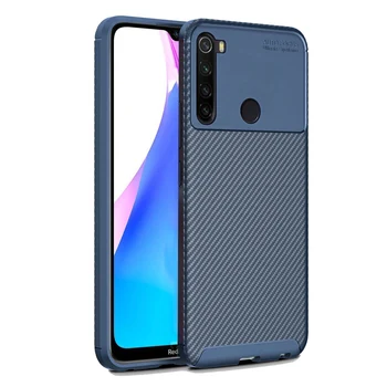 

100 pcs For Xiaomi Mi Note10 Carbon Fiber Shockproof Beetle Anti-fall Mobile Phone Cover For Xiaomi Redmi Note 8T Note8 pro