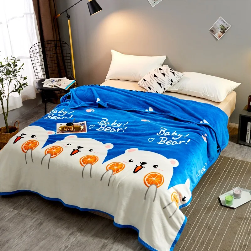 Good qualty Cartoon Dumbo blanket High Density Super Flannel Blanket to on for the sofa/Bed/Car Portable Plaids Modern pattern