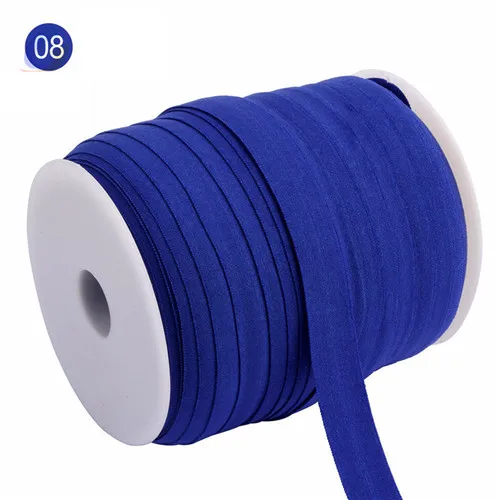 15 эластичные нитки сплошной цвет спандекс эластичная лента швейная одежда из ажурной ткани отделка талии нижнее белье аксессуар 100 м - Цвет: 08 Blue