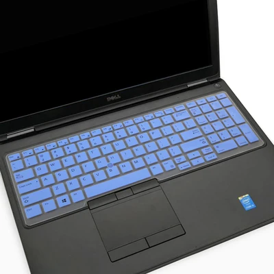 Blue 15,6 дюйма силиконовая клавиатура для ноутбука кожного покрова для ноутбука Dell Latitude 5591 5580 E5550 M7510 E5570 M7720 M7520 M5520 M7710 E5580 - Цвет: Blue