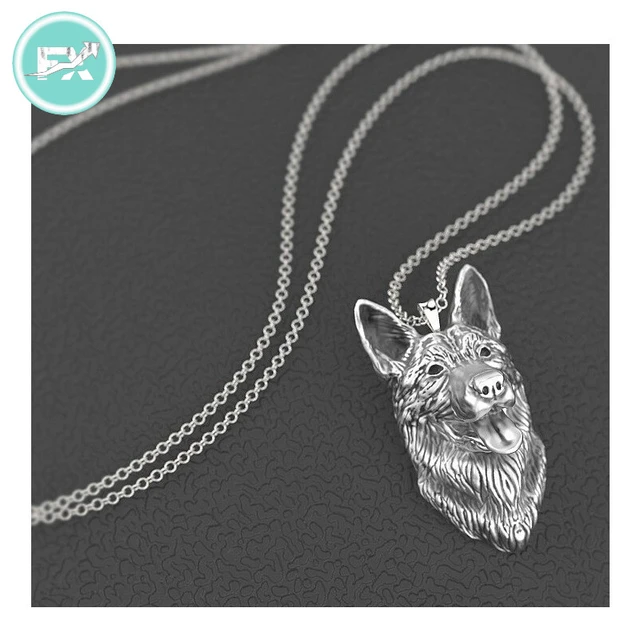 Cute Porcelain GERMAN SHEPHERD DOG CAMEO Locket Pendant Necklace Birthday  Gift | eBay