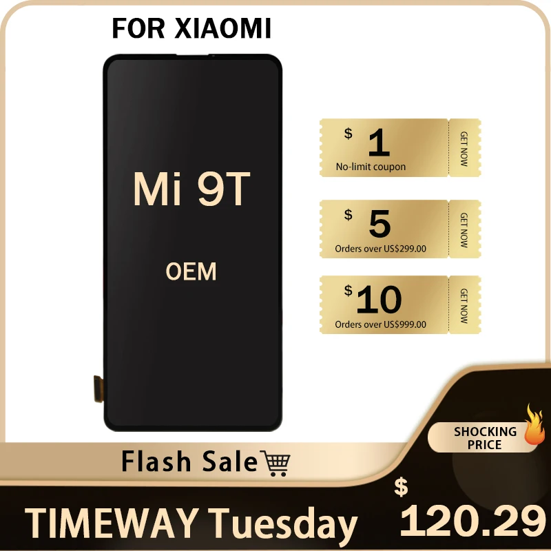 

Timeway Flash Sale For 6.39'' Xiaomi Mi 9T Mi 9T PRO LCD Display Touch Screen Digitizer Assembly for Xiaomi Mi 9t For Mi 9T Pro