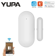 Détecteur d'ouverture/fermeture de porte intelligent Tuya, wi fi, application Smart Life, interrupteur magnétique, capteur de fenêtre, fonctionne avec Alexa et Google Home