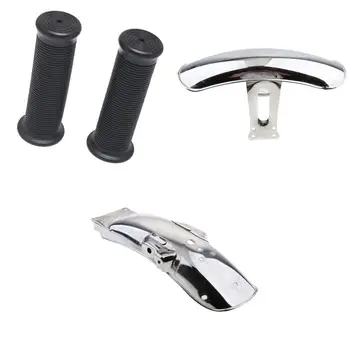 

7/8'' Handlebar + Chrome Fender Mudguard Kit Metal Steel for Honda CG125