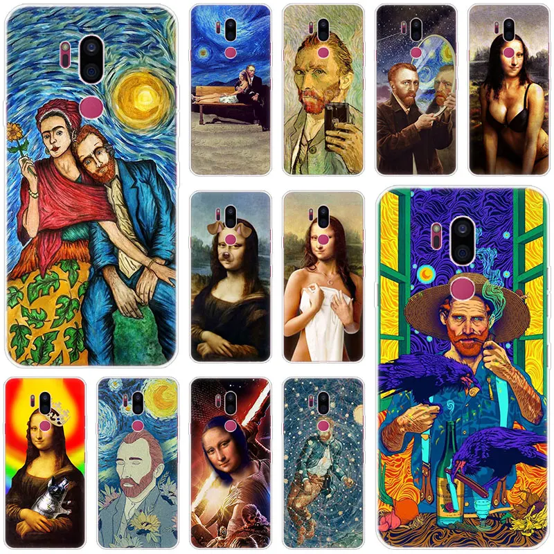 Чехол Funny Mona Lisa Van gogh для LG G5 G6 Mini G7 G8 G8S V20 V30 V40 V50 ThinQ Q6 Q7 Q8 Q9 Q60 W10 W30 Aristo X Power 2 3 чехол |