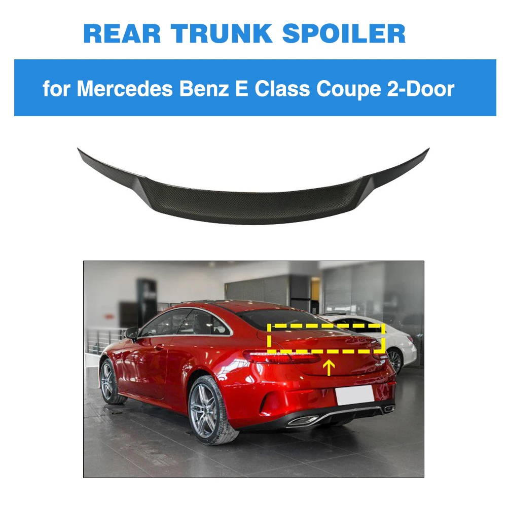 Задний спойлер багажника загрузки губы крыло для Merecedes-Benz E Class 2 двери Coupe- Задний Спойлер углеродного волокна