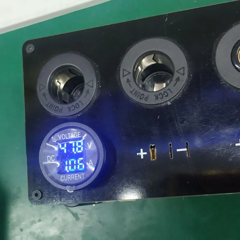 ユニバーサルdc 9に48v 10Aデジタル電圧計電流計電圧電流計測定12v用のledディスプレイ24v 36 36v電動自転車|電圧計| -  AliExpress