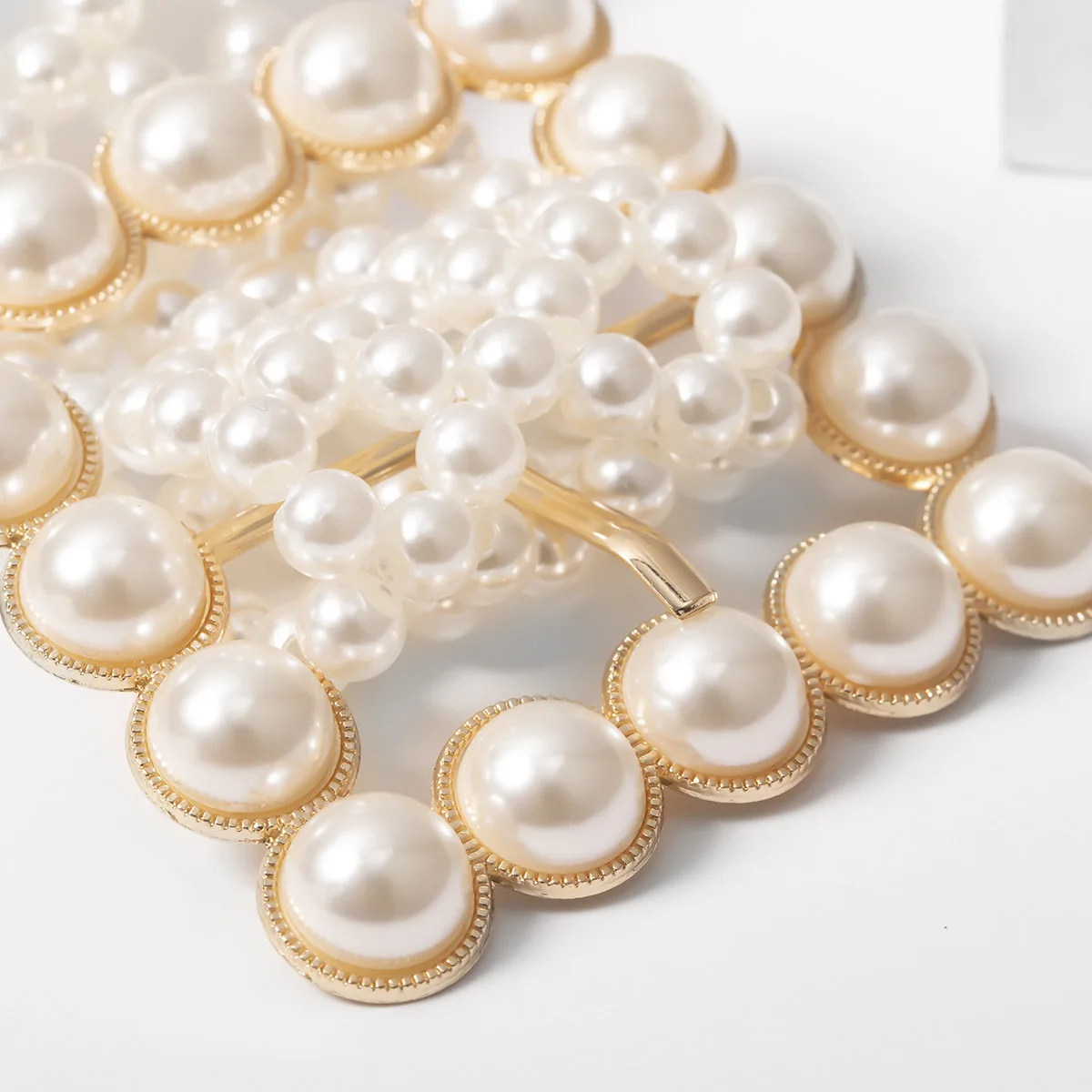 CETIRI, элегантный женский пояс с жемчугом, эластичная Пряжка, жемчужная цепочка, пояс для платья, Кристальный ремень, жемчужный эластичный пояс