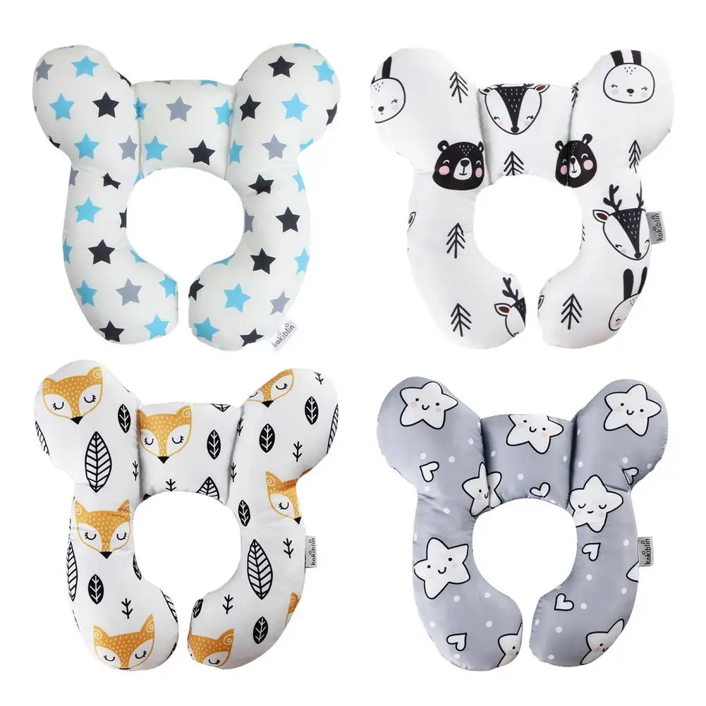 

U-shaped Baby Travel Pillow Infant Car Seat Cradle Head Neck Protective Support Pillow Pushchair Cushion
