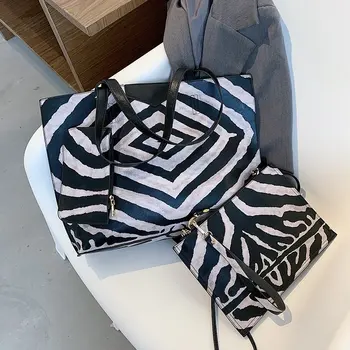 

3Pcs/Set Geometric Pattern PU Leather Shoulder Bags For Women 2020 Large Handbags Female Travel Totes Lady Fashion Hand Bag